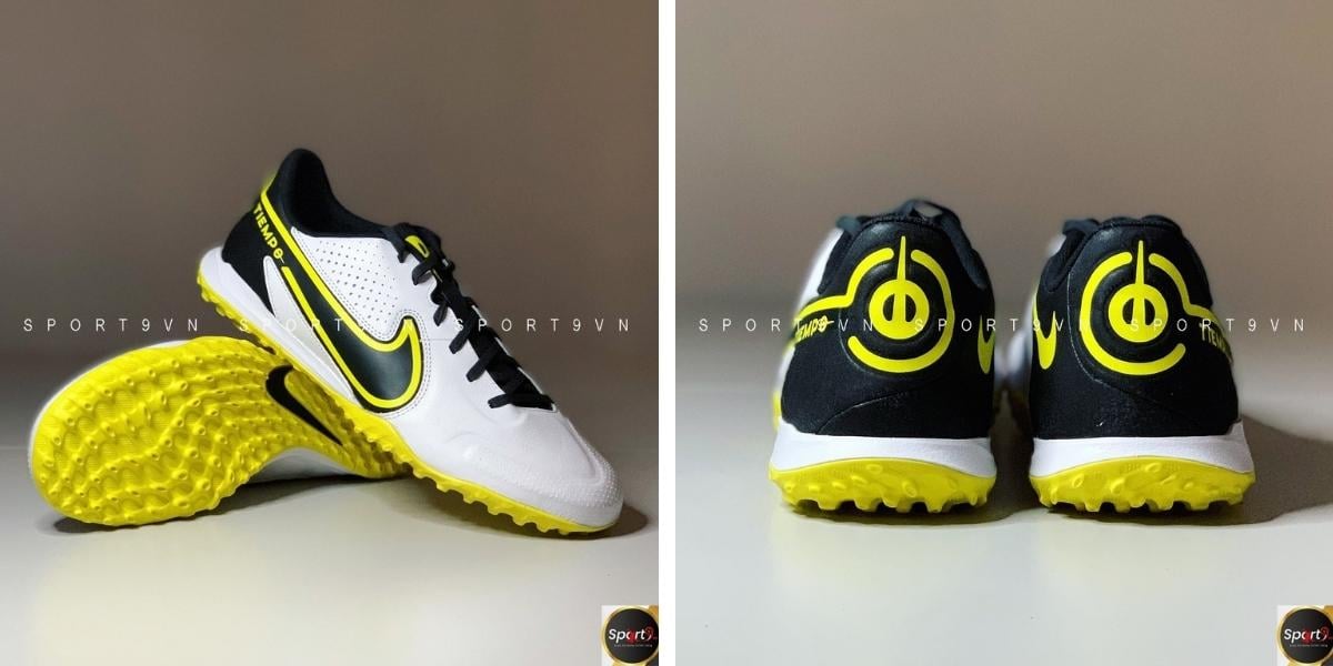 Giày bóng đá Nike Tiempo Legend 9 Academy TF - Trắng/Đen/Vàng - DA1191-107